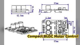 Carte contrôleur de moteur BLDC sans capteur JYQD V9 20B